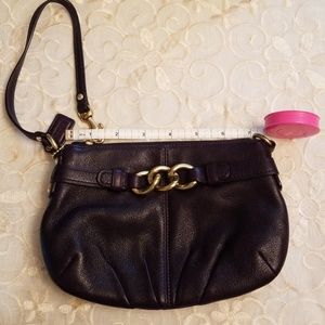 Authentic Leather Coach Wristlet